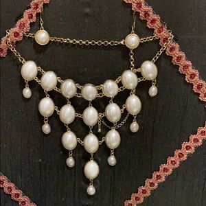 Pearl Necklace and Earring Set